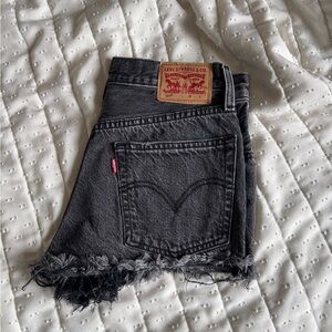 Levi's Women's Black Denim Shorts